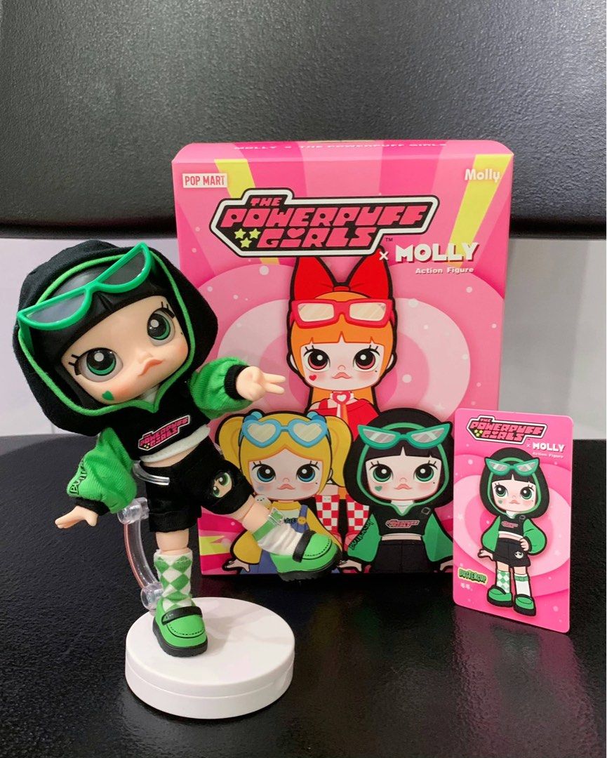 Popmart Buttercup Molly PPG (Category: Designer & Blind Box Toys) located in Manila. Submitted by jialingshi (Listing ID 1359597504, Image 1). Description: Only displayed inside acrylic shelf 💚 Very like new 💚 Authentic Popmart Collectible Figure 💚.