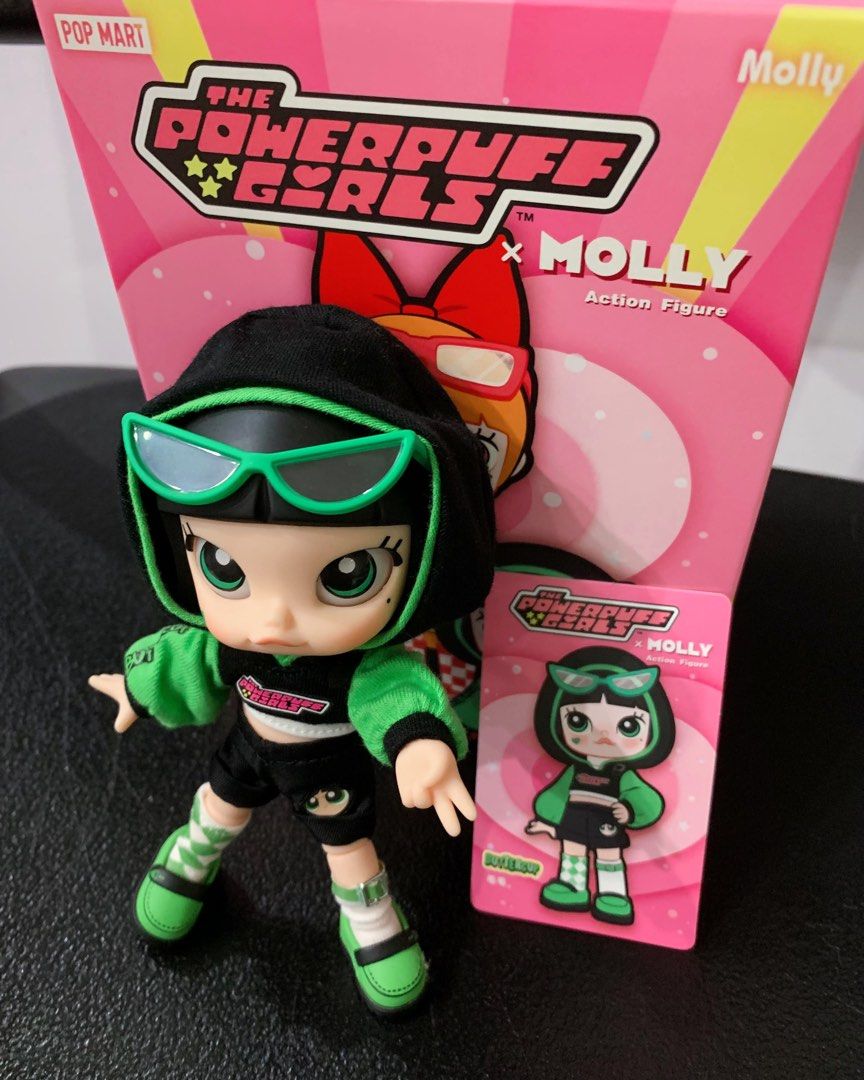 Popmart Buttercup Molly PPG (Category: Designer & Blind Box Toys) located in Manila. Submitted by jialingshi (Listing ID 1359597504, Image 3). Description: Only displayed inside acrylic shelf 💚 Very like new 💚 Authentic Popmart Collectible Figure 💚.