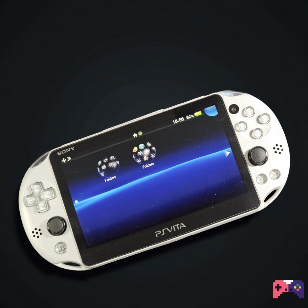 PS Vita Slim Silver (Rare) (Category: PlayStation) located in Paranaque City. Submitted by john020497 (Listing ID 1359577476, Image 1). Description: - Mint condition almost new. - With thumb grips, charger, 128gb sd2vita and bag. - Screen protected front and back. Bacoor, Cavite area. Delivery via Lalamove/Grab/JNT/LBC..