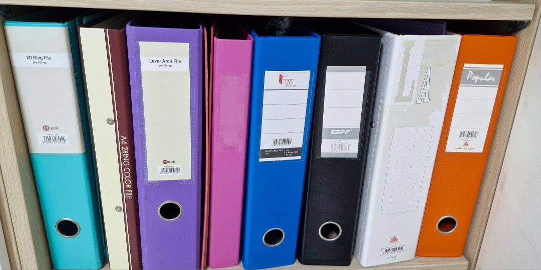 Ring files, arch files ( total 8 files), Hobbies & Toys, Stationery ...