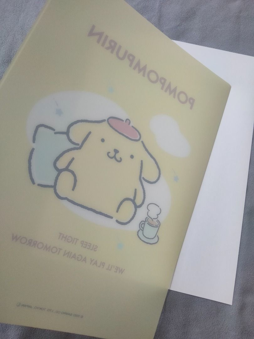 Sanrio Clear Shitajiki Pencil Board Plastic Sheet - POMPOMPURIN (Category: Stationery & School Supplies) located in Quezon City. Submitted by tindanibeandeng (Listing ID 1359528554, Image 3). Description: Sanrio Clear Shitajiki Pencil Board Plastic Sheet - POMPOMPURIN Item: Shitajiki (Pencil Board) Manufacturer: Sanrio Year: 2022 Size: Approx. 18x25cm Theme: Sanrio Characters Character: Pompompurin ** Since this was from a blind bag, we opened it