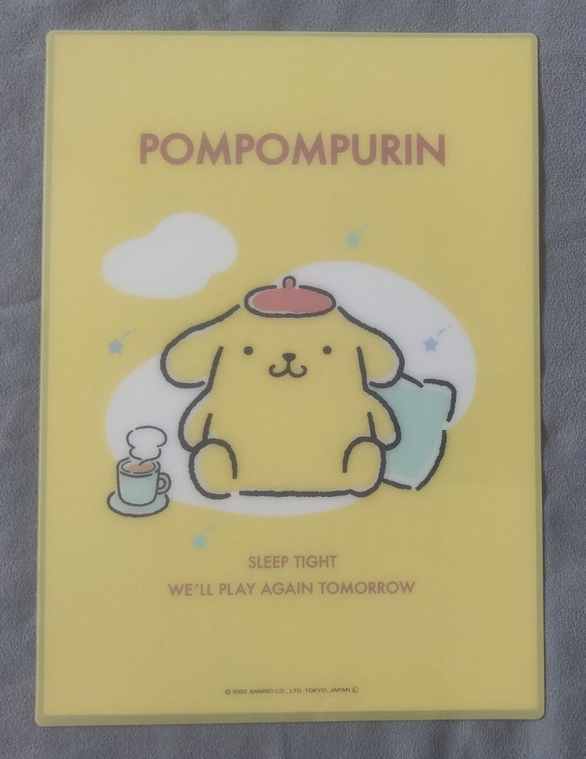 Sanrio Clear Shitajiki Pencil Board Plastic Sheet - POMPOMPURIN (Category: Stationery & School Supplies) located in Quezon City. Submitted by tindanibeandeng (Listing ID 1359528554, Image 1). Description: Sanrio Clear Shitajiki Pencil Board Plastic Sheet - POMPOMPURIN Item: Shitajiki (Pencil Board) Manufacturer: Sanrio Year: 2022 Size: Approx. 18x25cm Theme: Sanrio Characters Character: Pompompurin ** Since this was from a blind bag, we opened it