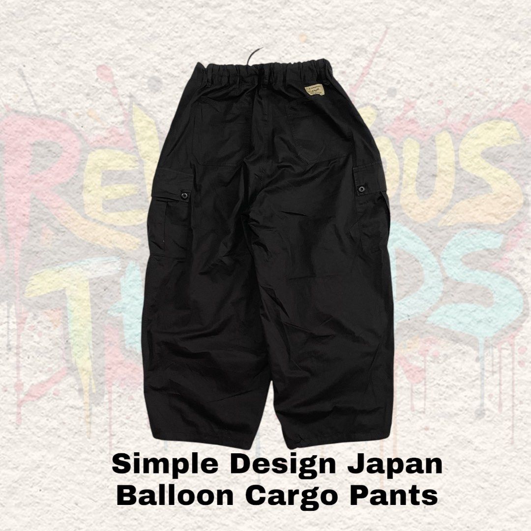 Simple Design Japan Balloon Cargo Pants (Category: Activewear) located in Urdaneta. Submitted by castingcouch_ph (Listing ID 1359629332, Image 2). Description: W "30" L "41" Hem "12.5" Item Condition 10/10 Item Price ₱299.