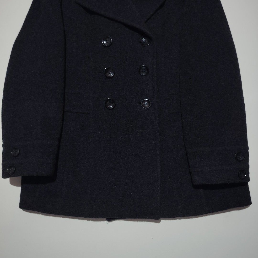 ST. JOHN'S BAY WOOL CASHMERE BLEND DOUBLE BREASTED PEACOAT JACKET (Category: Coats, Jackets and Outerwear) located in Dinalupihan. Submitted by aizzeestuffs (Listing ID 1359620140, Image 3). Description: Length : 28" Width : 21.5" Shoulder :18" Sleeves : 22.5" Color may vary due to lighting. PM for more details..
