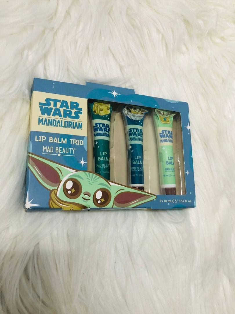 Star Wars (3 lip Balm) assorted (Category: Makeup) located in Quezon City. Submitted by californilaph (Listing ID 1359560320, Image 1). Description: - Star Wars The Mandalorian lip balm trio by Mad Beauty. - Accepted Payment is through Bank or Gcash. .