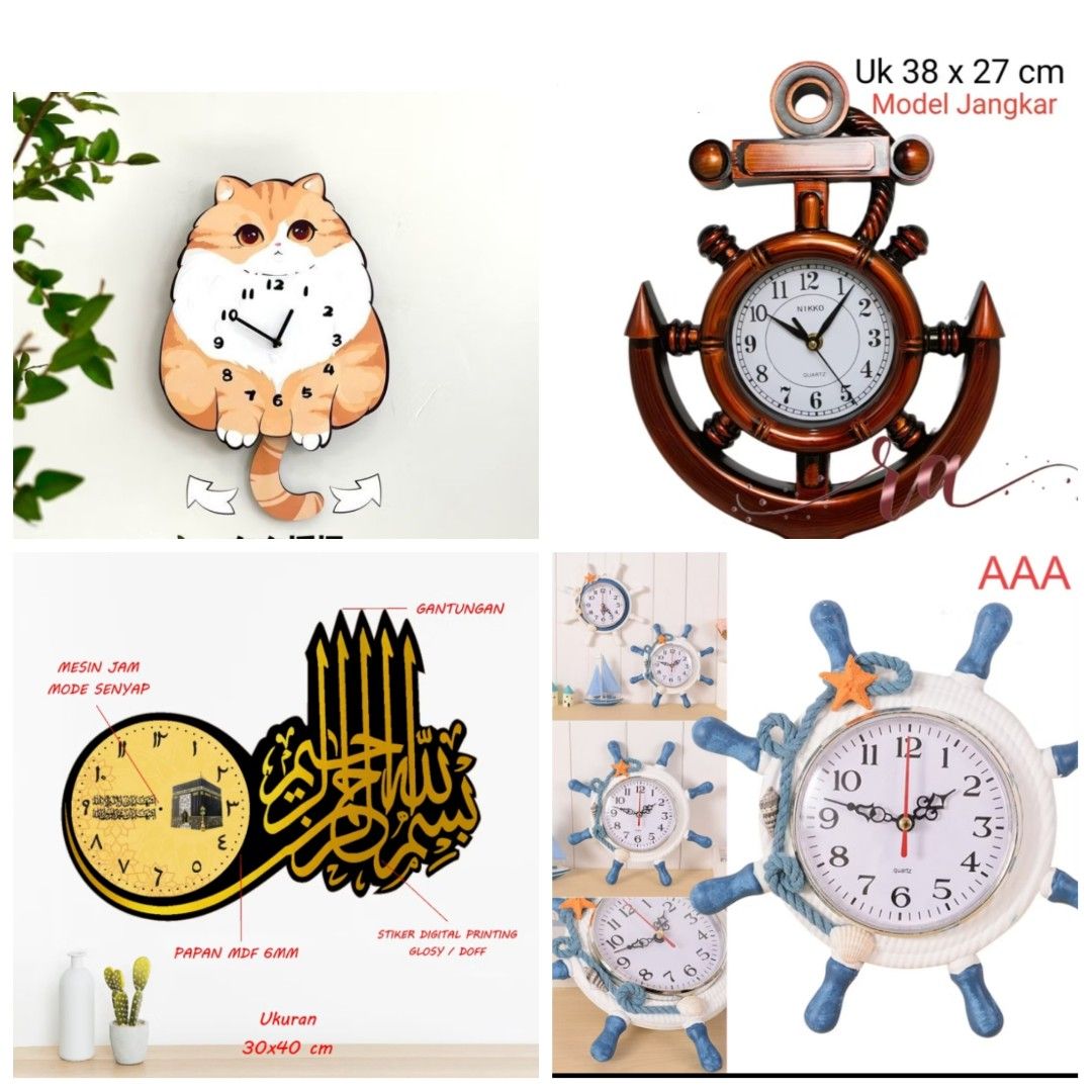 Wall Clock Unique aesthetic luxury wall decoration|$15-$28