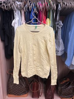 Yellow Benetton Cardigan