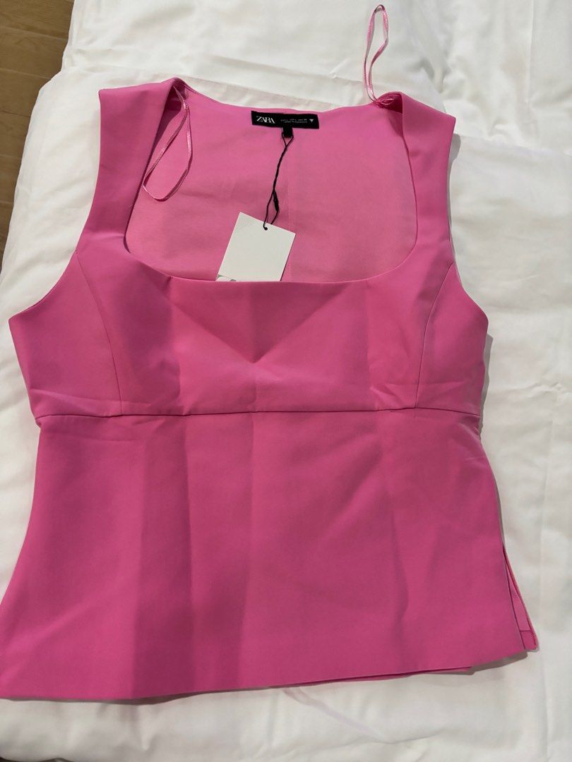 Zara pink top (Category: Sleeveless) located in Las Pinas. Submitted by dncvlnt (Listing ID 1359613517, Image 2). Description: .