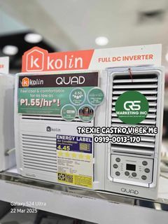 ❄️ KOLIN WINDOW TYPE FULL DC INVERTER AIRCON KAG75WCINV KAG100WCINV KAG145WCINV KAG200WCINV KAG250WCINV ❄️