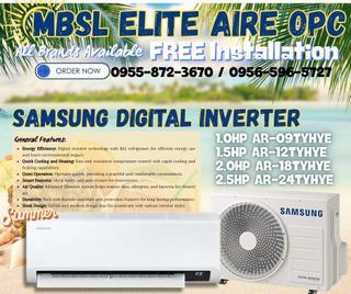 AFFORDABLE PRICE SPLIT TYPE INVERTER AIRCON