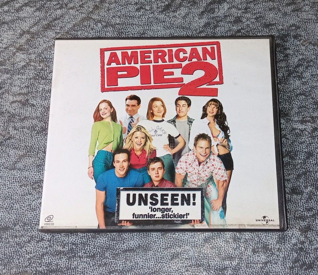 AMERICAN PIE VCD (Category: CDs & DVDs) located in Talavera. Submitted by thalifan46 (Listing ID 1359678480, Image 3). Description: AMERCAN PIE VCD.. AMERICAN PIE AMERICAN PIE 2 AMERICAN PIE : BAND CAMP AMERICAN PIE : THE WEDDING.. P200 EACH.. WHAT YOU SEE IS WHAT YOU GET 100% ORIGINAL AUTHENTIC.. MOP : GCASH OR PALAWAN.. COURIER :LBC, JRS, J&T.. STRICTLY NO COD‼️.
