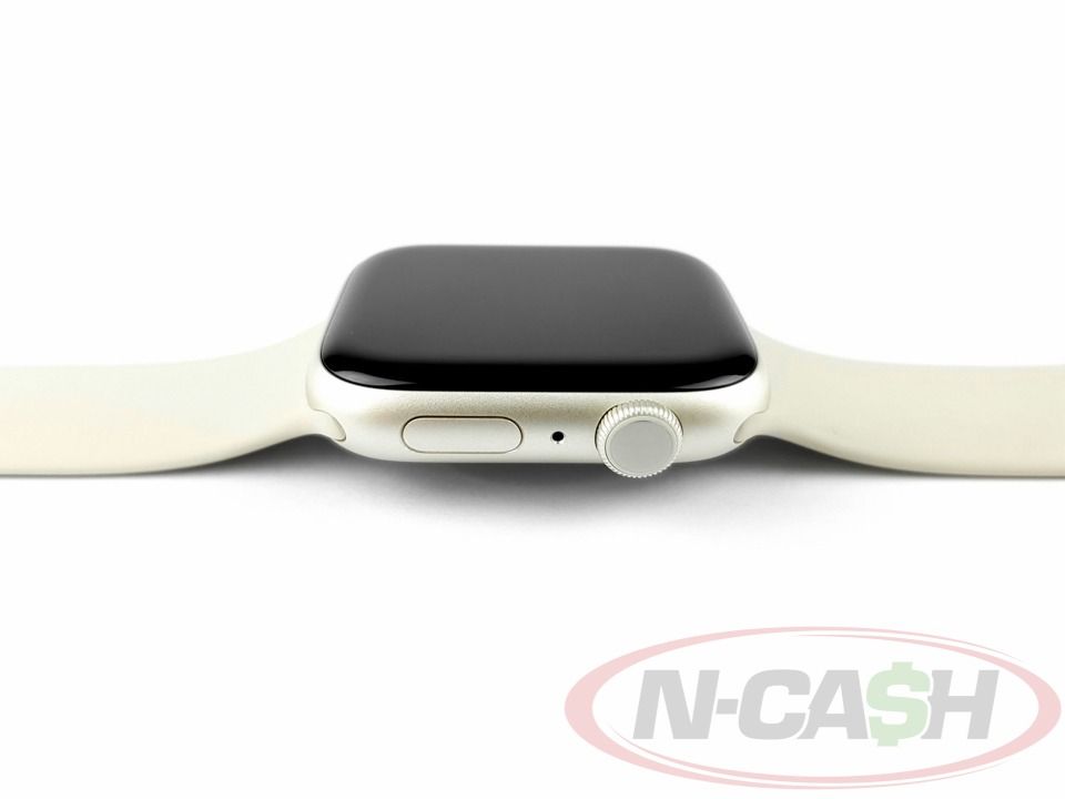 Apple Watch Series 8 45mm (Category: Luxury Watches) located in Quezon City. Submitted by luxury_by_n-cash (Listing ID 1359712634, Image 3). Description: N-Cash Pawnshop "Instant Cash for Bags, Watches, Cars, and Electronics" https://www.ncash-pawnshop-philippines.com/ Apple Watch Series 8 45mm Starlight MNP23ZP/A Appearance is 9.8 out of 10. Perfect working condition. Unit comes with sport band, USB-C magnetic charging cable, manual and box. Not