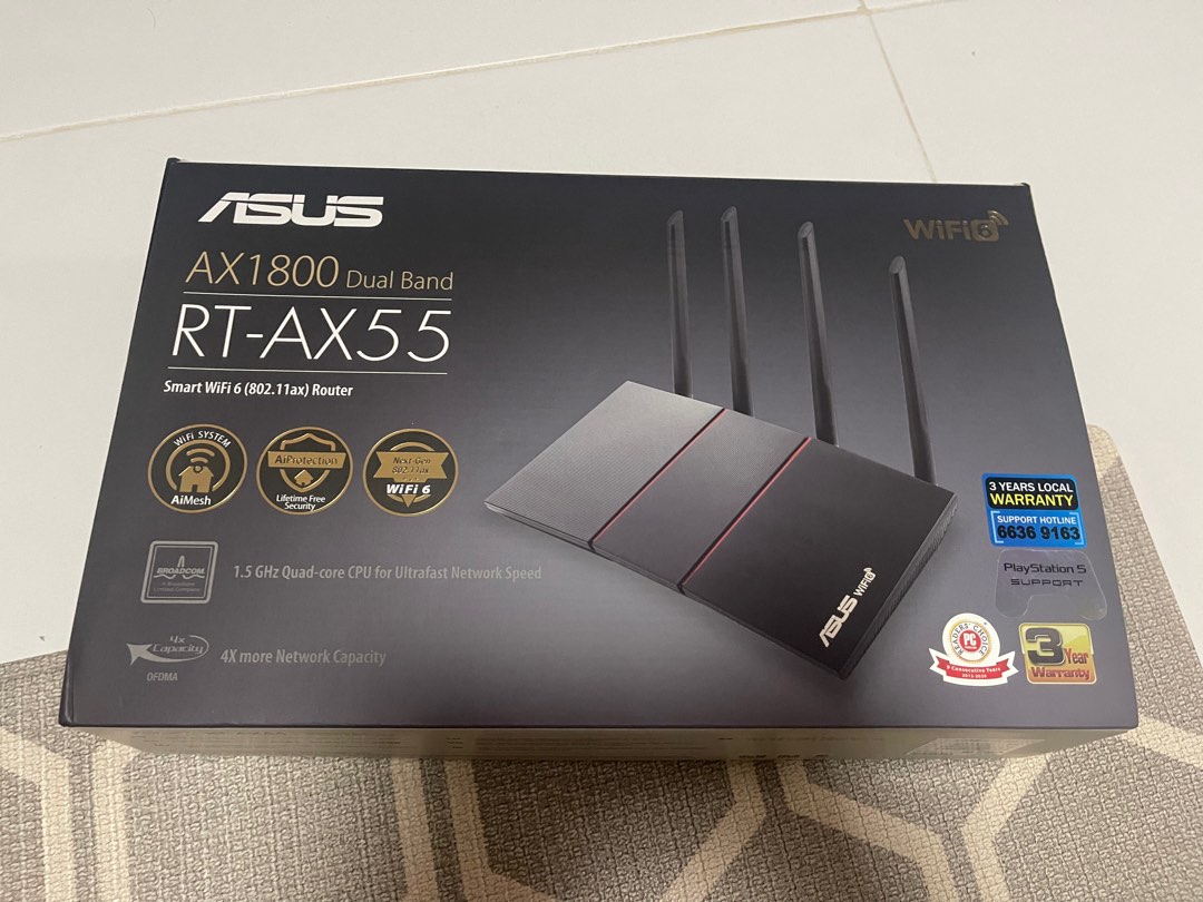 Asus RT-AX55 Router, Computers & Tech, Parts & Accessories, Networking ...