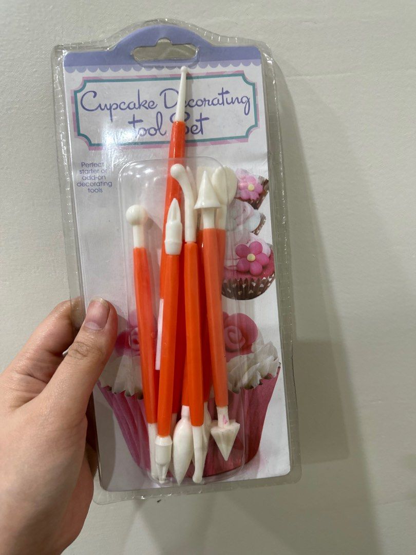 Baking Needs Cupcake Decorating Tool Set Brand New and Sealed (Category: Bakeware) located in Pasig City. Submitted by riseandslaystore (Listing ID 1359838816, Image 1). Description: complete and sealed! slightly negotiable. brand new. must have :) good for baking needs buy 4 in our listings, get free item.