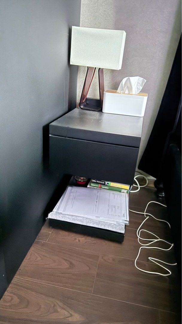 Bed side table (Category: Tables & Sets) located in Singapore. Submitted by preciouscollections (Listing ID 1359698877, Image 2). Description: Side table with drawers - Width- 35 cm Long- 50cm Depth- 50cm $50 each or $80 both .