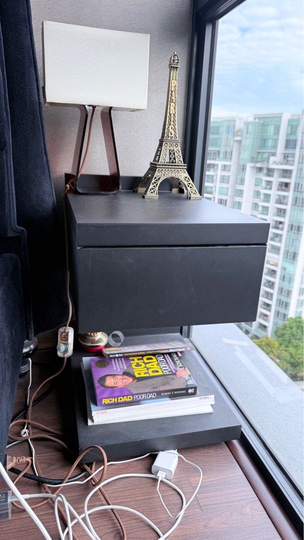 Bed side table (Category: Tables & Sets) located in Singapore. Submitted by preciouscollections (Listing ID 1359698877, Image 1). Description: Side table with drawers - Width- 35 cm Long- 50cm Depth- 50cm $50 each or $80 both .