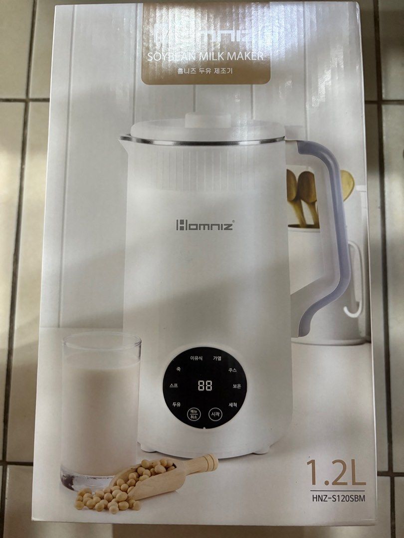 BRANDNEW HOMNIZ Soybean Milk Maker (Category: Other Kitchen Appliances) located in Pasig City. Submitted by affordco (Listing ID 1359665366, Image 2). Description: .
