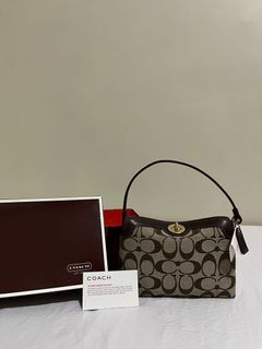Brown Mini Coach Turnlock Bag (RARE)