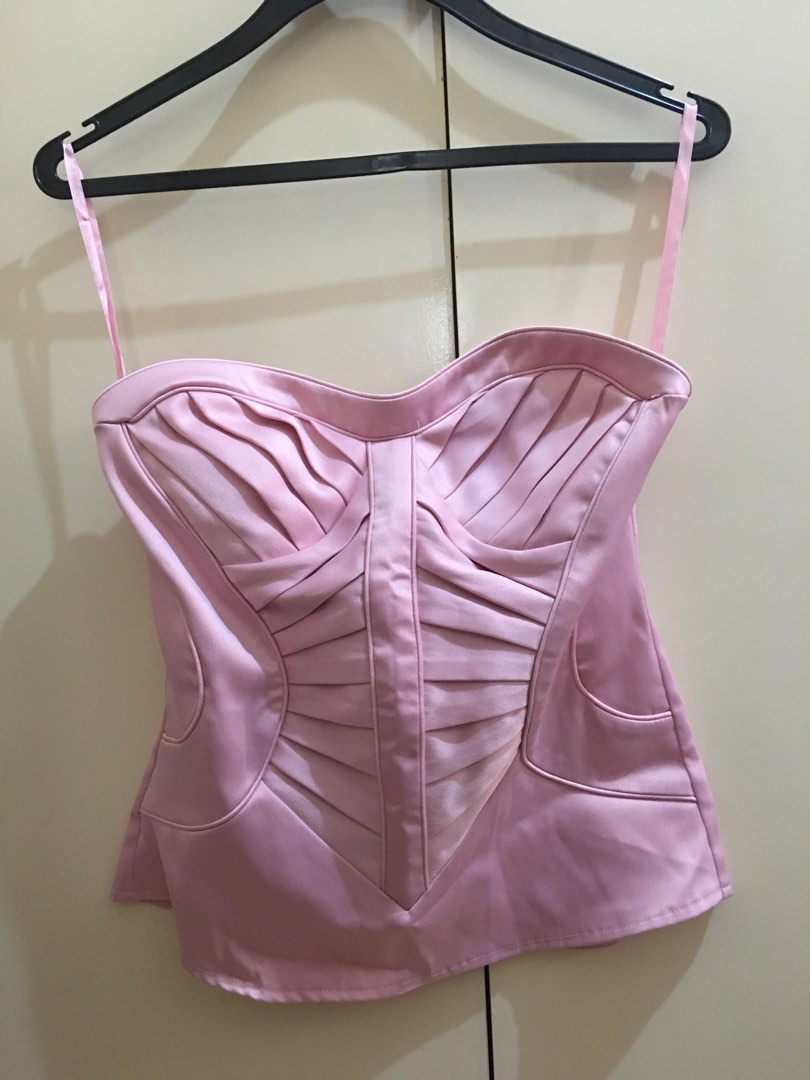 Corset Fuschia Pink Charlotte Russe - Taille M En Polyester/spandex, Très Bon état