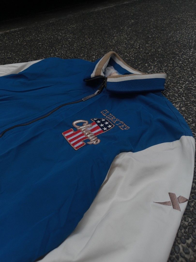 Club Xtep Varsity Jacket (Category: Coats, Jackets and Outerwear) located in Marikina City. Submitted by dirtyjay (Listing ID 1359804050, Image 3). Description: Club Xtep ₱ 280 + Shipping‼️‼️ FIXED :) Excellent Condition Color rate: 9/10 2XL on Tag❗ L - 27 x 26 W - 22 Color may vary due to lighting Please manage your expectation, this is a secondhand item. No RETURN, No EXCHANGE and No REFUND❗❗❗.