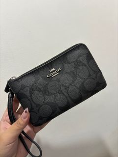Coach Double Corner Zip Wristlet