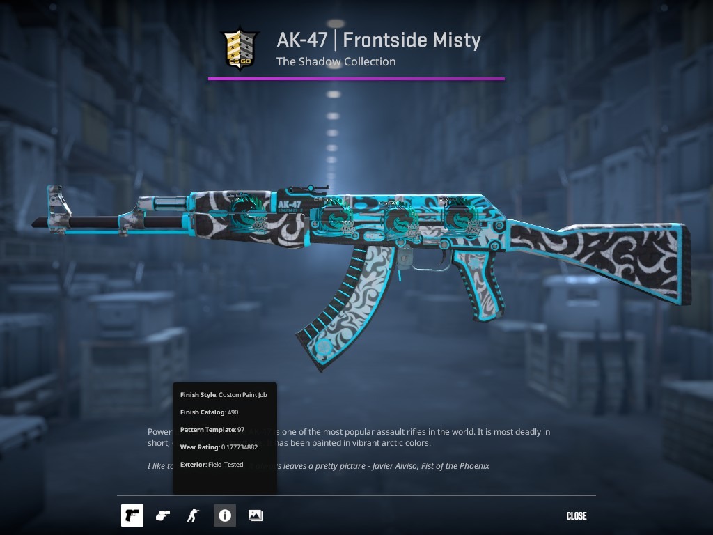 cs2 ak frontside misty, Video Gaming, Video Games, Others on Carousell