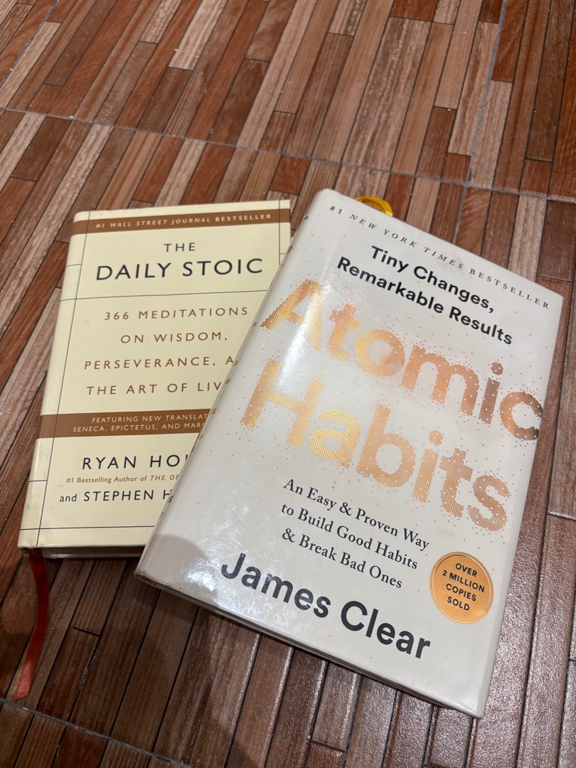 Daily stoic & Atomic Habit bundle (both Hardbound), Hobbies & Toys ...