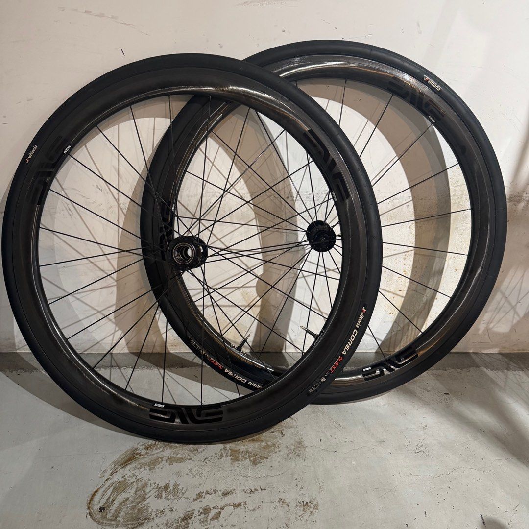 Roues Vélo De Route ENVE SES 3.4 Disque - Moyeu Chris King R45D Ceramic, Carbone, Occasion Parfait état (~2000 Km)