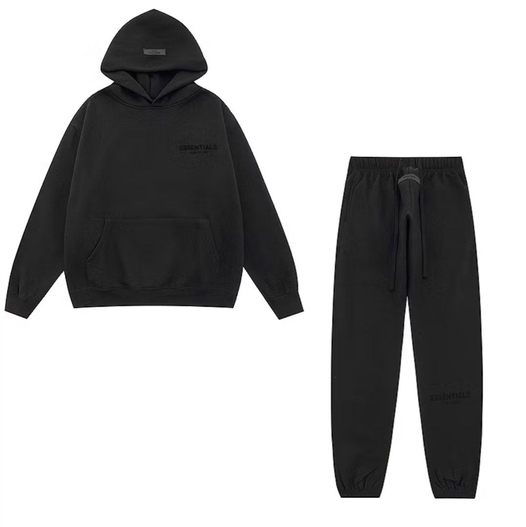 Essentials Hoodie & Jogger Set (Category: Sets & Coordinates) located in Valenzuela. Submitted by cleosclosetmnl (Listing ID 1359721026, Image 1). Description: Essentials Hoodie & Jogging Pants Set - Available for Pre-order ⟡ One week more or less ETA ✈️ ⟡ Good quality guaranteed 💯 ⟡ Sizes: s-xl ⟡ Via Lalamove or J&T ⟡ dm for more inquiries 📩 💸 ₱3,000 only! Strictly 50% DP for every purchase — no cancellation, if yes it’s not refundable! (No r