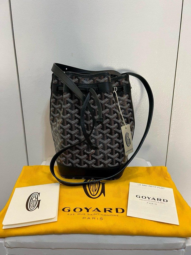 GOYARD Petit Flot Bucket Bag (Category: Luxury Bags & Wallets) located in Cavite. Submitted by louiessaliviac (Listing ID 1359829163, Image 2). Description: ✅ GOYARD Petit Flot Bucket Bag, 95% new, used 3-4x, complete inclusions, — dustbag, tag, cards, Yours for only 120,000 Message me 09175412410.