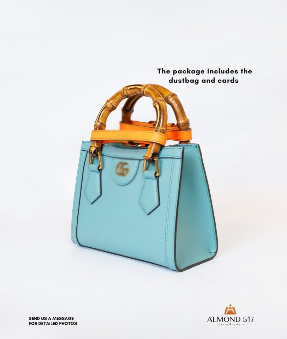 GUCCI Mini Diana Bamboo (Category: Luxury Bags & Wallets) located in Taguig. Submitted by gem_almond517 (Listing ID 1359692696, Image 2). Description: Mini Diana Bamboo Brand New Condition | 10/10 Inclusions: dust bag, and card Price: ₱149,000 Credit card accepted | Layaway up to 3 months Available for viewing at 2nd Floor, Shops at Serendra, BGC Open daily from 12NN - 9PM Almond 517 Luxury is not affiliated with the brands mentioned. DM us for i