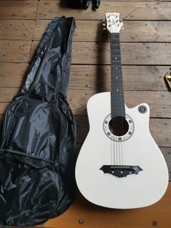 Guitar with case and capo