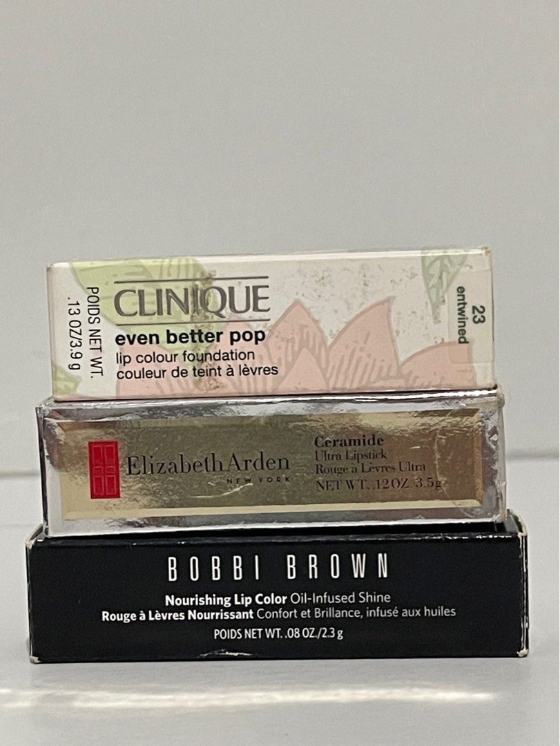 LIPSTICK (CLINIQUE, ELIZABETH ARDEN) (Category: Makeup) located in Dinalupihan. Submitted by w_finds (Listing ID 1359789953, Image 1). Description: 888 except Bobby Brown (999) ❗SHIPPING FEE NOT INCLUDED TO THE PRICE. ✅ STILL NEGOTIABLE (NOT TOO LOW) ✅ WHAT YOU SEE WHAT YOU GET ✅ MOP: COP, GCASH, BANK TRANSFER. ✅ COURIER: LBC, JNT, JR EXPRESS,LALAMOVE ✅ NO RETURN WITHOUT VIDEO PROOF ✅ALL FLAWS WHERE SEEN ON THE PICTURE (IF ANY) ❌ NO TO JOYJOY BUY