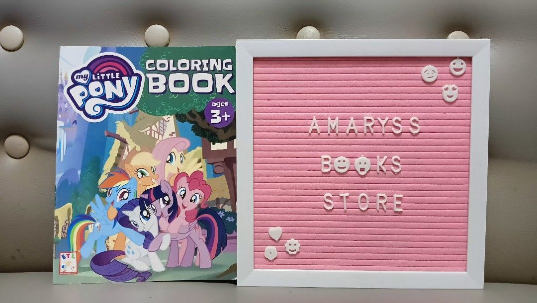 Little Pony Coloring books (Category: Children's Books) located in Marikina City. Submitted by brigitte_29 (Listing ID 1359740523, Image 2). Description: Little Pony Coloring books Mall pull out Thick coloring book.