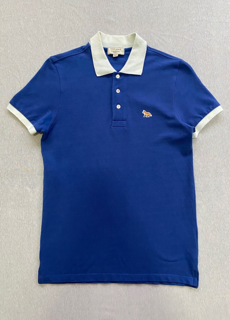 Maison Kitsune - Man - Blue - Polo Shirt main image 1