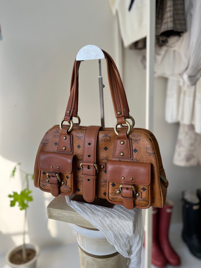 Canapé vintage en cuir cognac des années 70