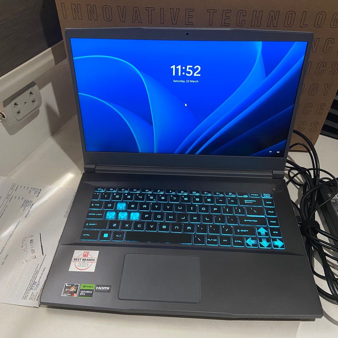 MSI gaming laptop - Like new (Category: Laptops & Notebooks) located in Quezon City. Submitted by genevivvv (Listing ID 1359691539, Image 3). Description: MSI gaming laptop - Almost New - Bought brand new on September 2024 - Used less than 10 days by a company employee. Di na siya natuloy - With all original box, charger, wireless mouse and bag - With receipt - With 2 years warranty (from date of purchase) No hidden issues. Almost new. Selling Pr