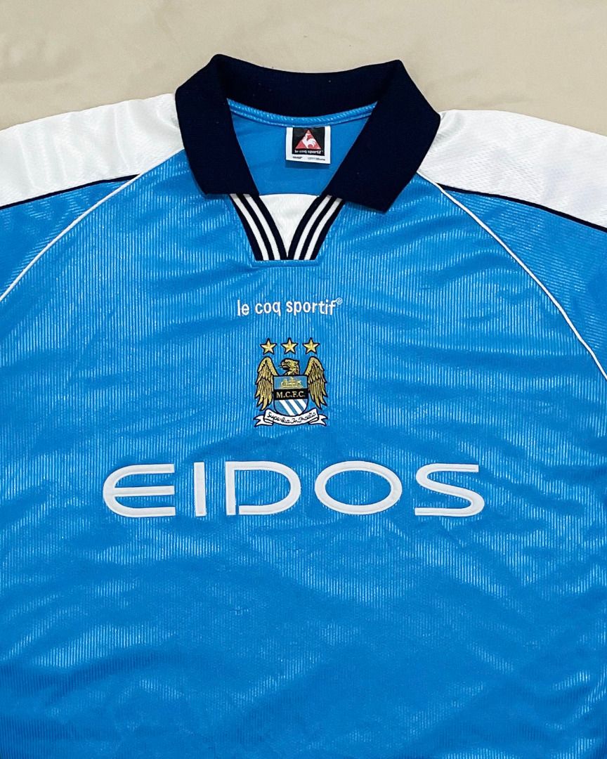 Le Coq Sportif Manchester City 1999/2000 Home Shirt Mens XXXL 3XL