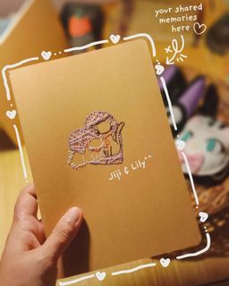 Paper embroidered Jiji and Lily Notebook (Kiki's delivery service)