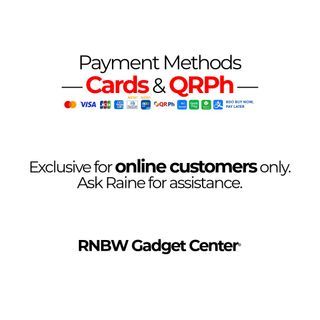Payment Options: Cards, QRPh & Installment now available at The RNBW Gadgets ✨
