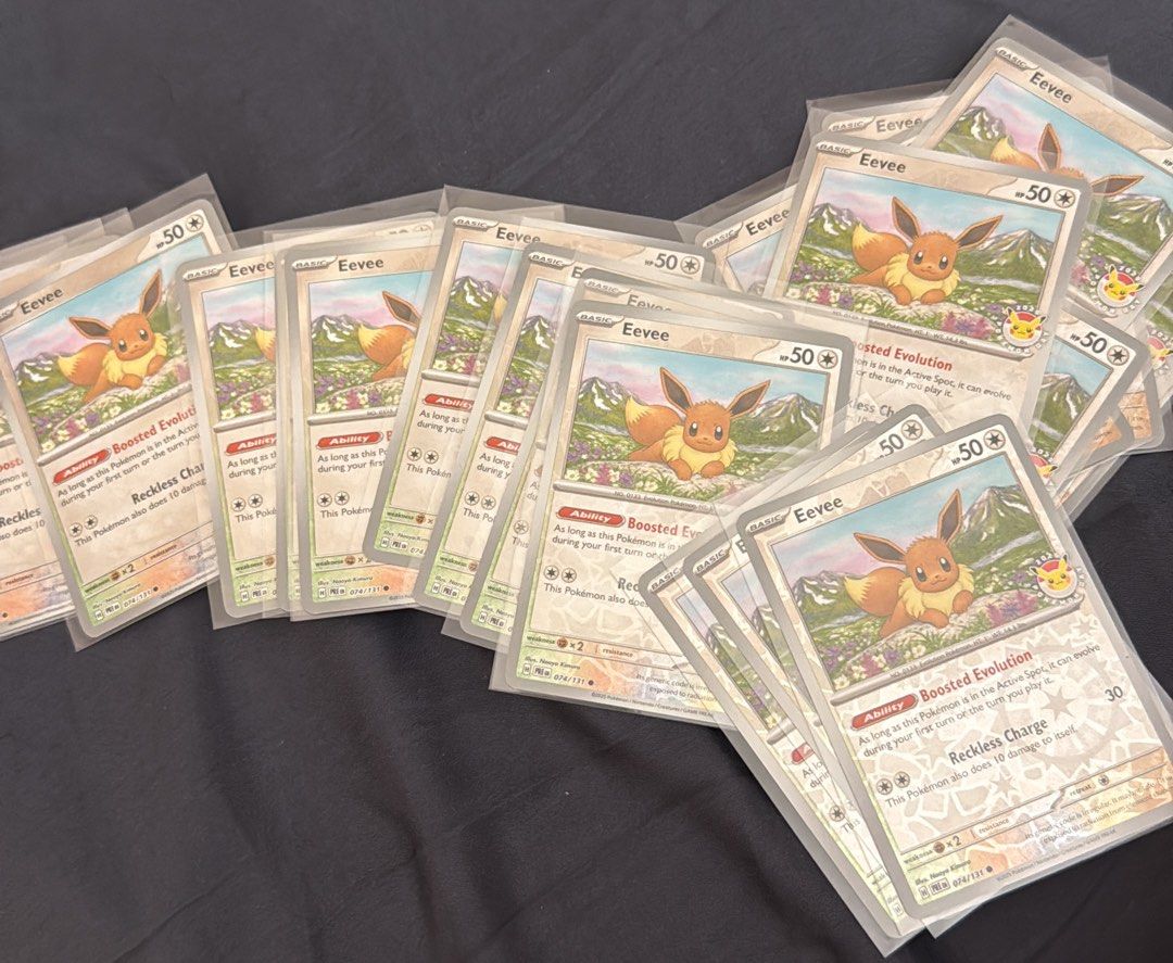 Prismatic Evolutions Eevee 074/131 Pokemon Day Stamped, Hobbies & Toys,  Toys & Games on Carousell