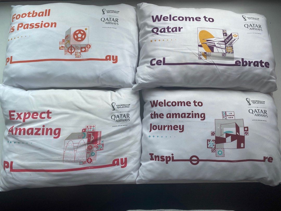 Qatar Airways Business Class FIFA World Cup Qatar 2022 Pillow ...