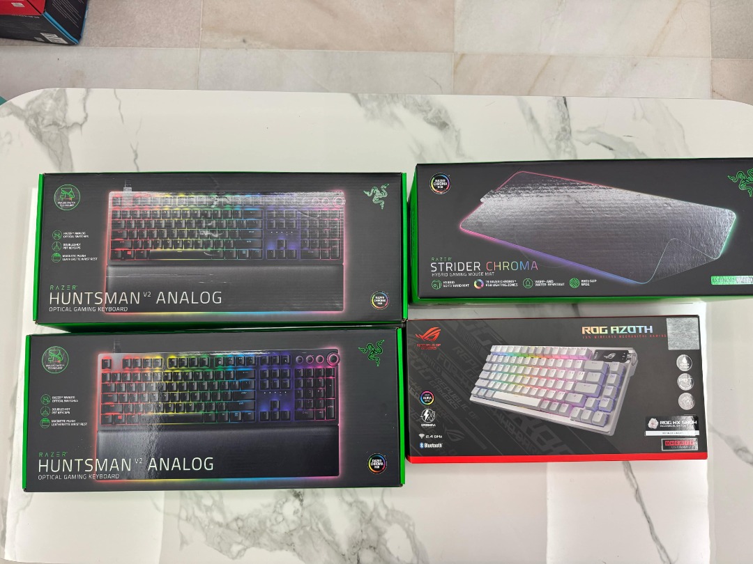 Rog Razer Logitech peripheral and Venom Chair, Computers & Tech, Parts ...