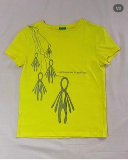 United Colors of Benetton Yellow Tshirt