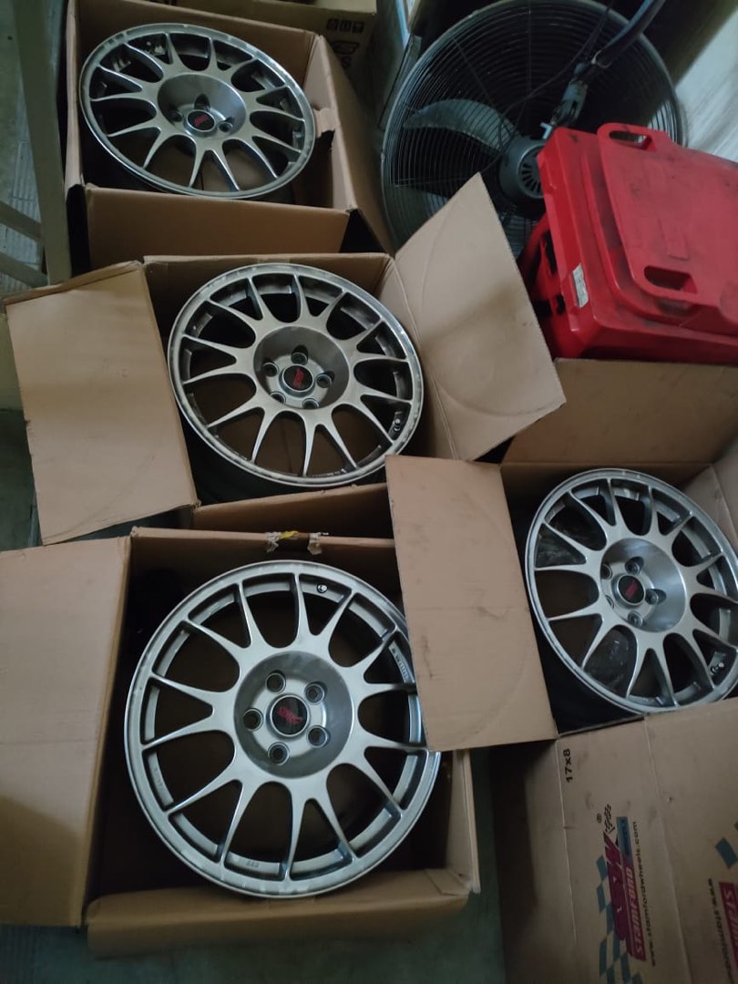 WRX STI S204 BBS Rims, Car Accessories, Tyres & Rims on Carousell