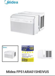 1.5HP Midea Inverter Window Type Aircon with warranty