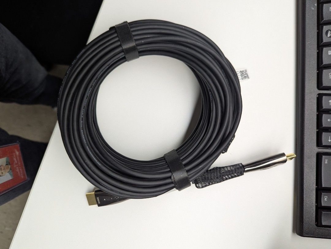 20M HDMI VENTION OPTICAL CABLE 4k (Category: Cables & Adaptors) located in Iloilo. Submitted by jomphytez916 (Listing ID 1360031237, Image 3). Description: never been used . 20meters Long..