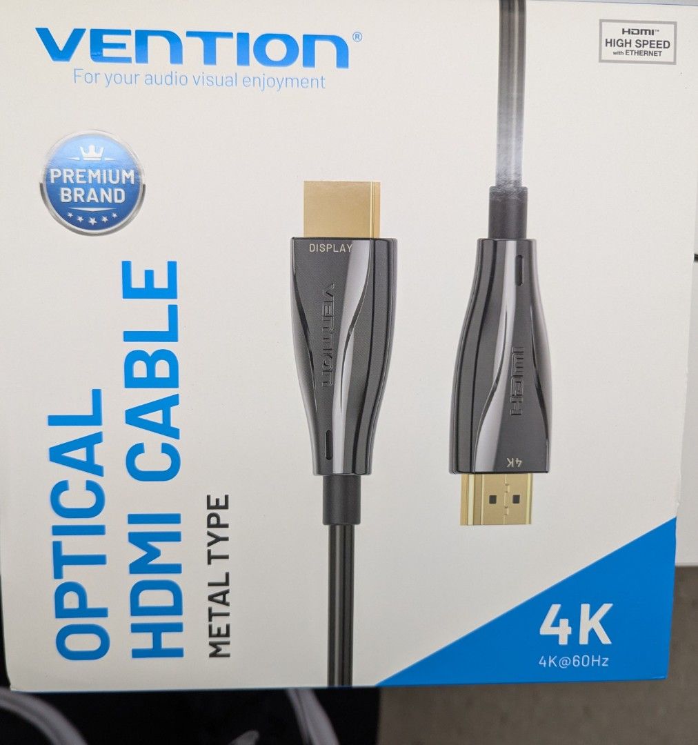 20M HDMI VENTION OPTICAL CABLE 4k (Category: Cables & Adaptors) located in Iloilo. Submitted by jomphytez916 (Listing ID 1360031237, Image 1). Description: never been used . 20meters Long..