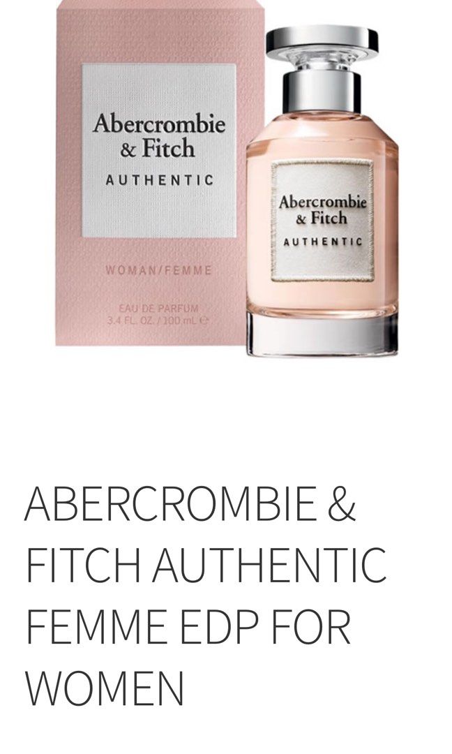 Abercrombie & Fitch Authentic (Category: Fragrance & Deodorants) located in San Fernando. Submitted by wardrobe_sync (Listing ID 1359888778, Image 2). Description: Authentic is the scent Has a magnetic cap 100ml.
