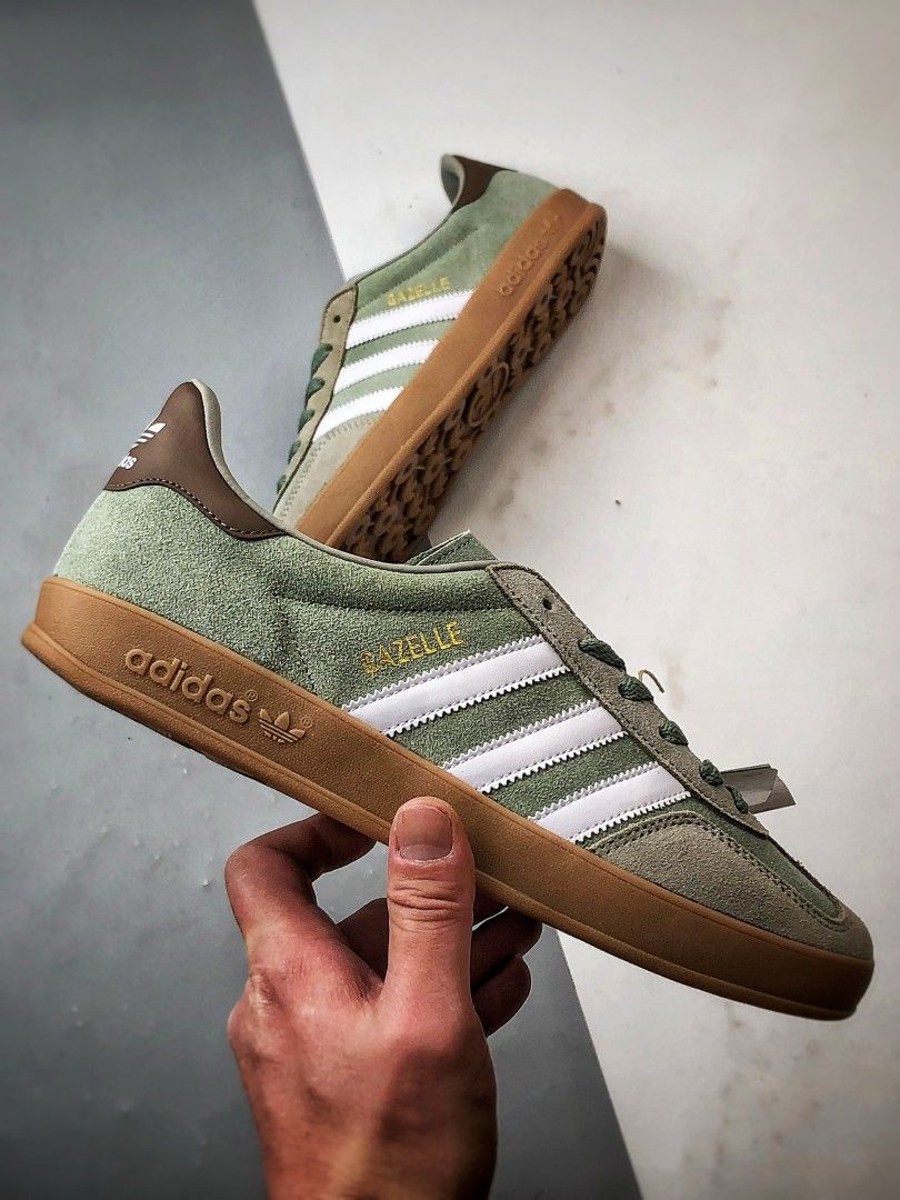 adidas gazelle silver green womens adidas Handball Spezial Shoes - Women's - Silver Pebble / Orbit Grey / Gum main image 0